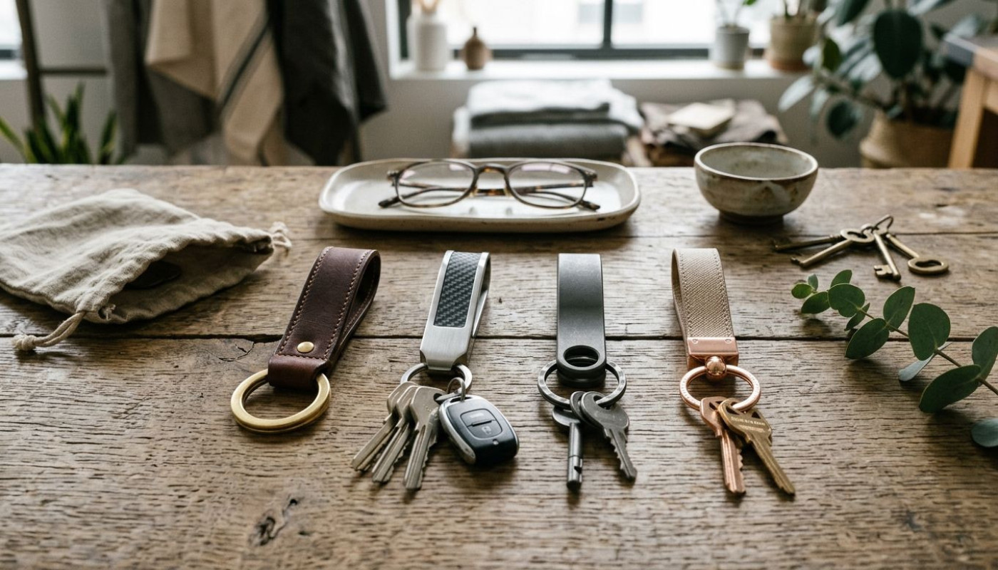 Comparatif des matériaux utilisés pour les porte-clés de luxe