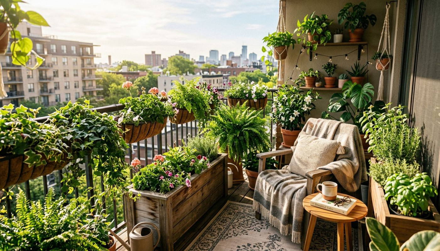 Méthodes innovantes pour transformer un balcon en espace vert